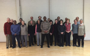Lenzie Williams and students from the Saturday morning class, January 2019